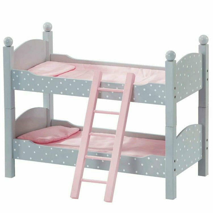Polka-Dots-Princess-Double-Bunk-Bed-for-18-Dolls-Gray-Dolls-21385707421783